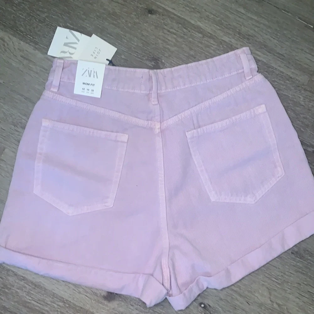 ZARA | High Rise Lavender Denim Jean Shorts | 10 - Picture 4 of 5